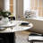 Vera Modern Round Dining Table with Lazy Susan for 4-6, Sintered Stone Tabletop, Solid Pedestal Carbon Steel Base Pre-Assembly-101644226-101644225-101644232