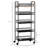 5 Tier Utility Rolling Cart(No Include Stool)
