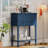 Slim Console Table With Three Storage Drawers And Bottom Shelf, Ideal For Organizing And Decorating Living Spaces-2103922555