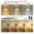 Modern Gold Arc Floor Lamp with Remote & Dimmable LED Bulb, Adjustable Height Boho Standing Lamp with Hand-Woven Rattan Shade for Living Room and Bedroom