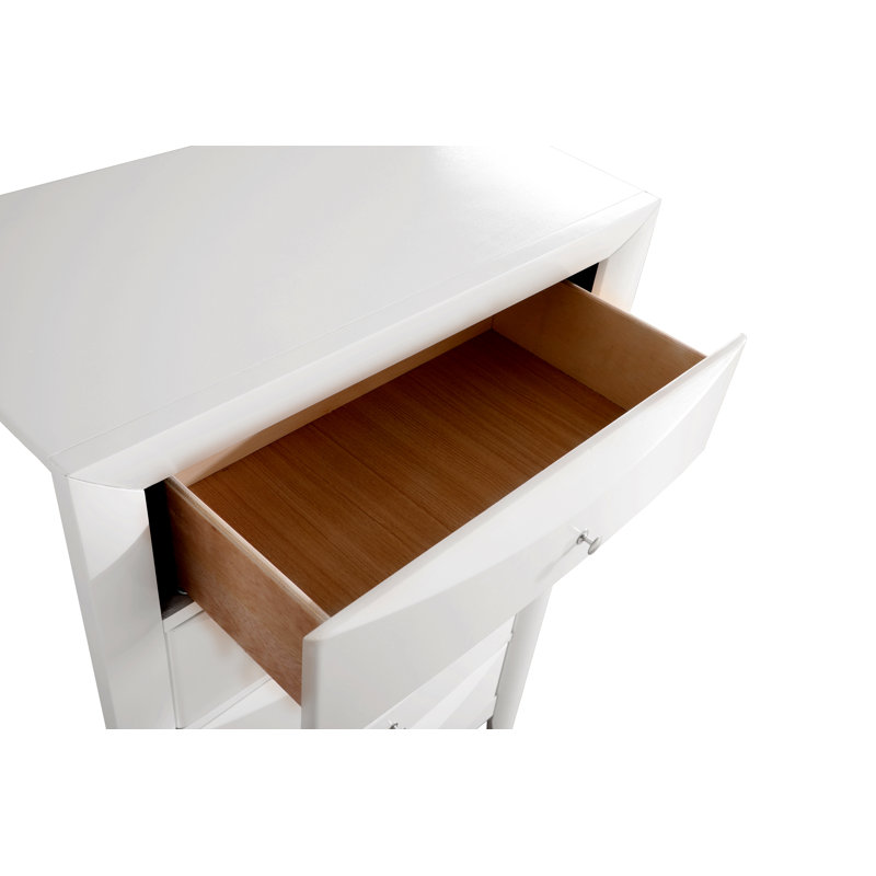 Champetre 32'' W 5 - Drawer Dresser, White
