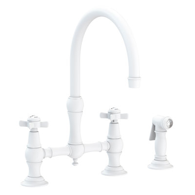 Fairfield Kitchen Bridge Faucet with Side Spray