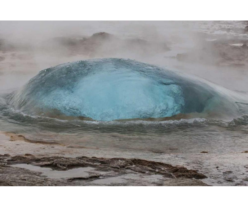 Illg, Cathy and Gordon, reproduction d'art sur toile: Geysir Geyser Stryskur, Islande, H 13 po x l 18 po