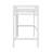 Twin Elevated Rubber Wood Loft Bed, Complete With Safety Guardrail, Integrated Desk, Ladder-1831519186