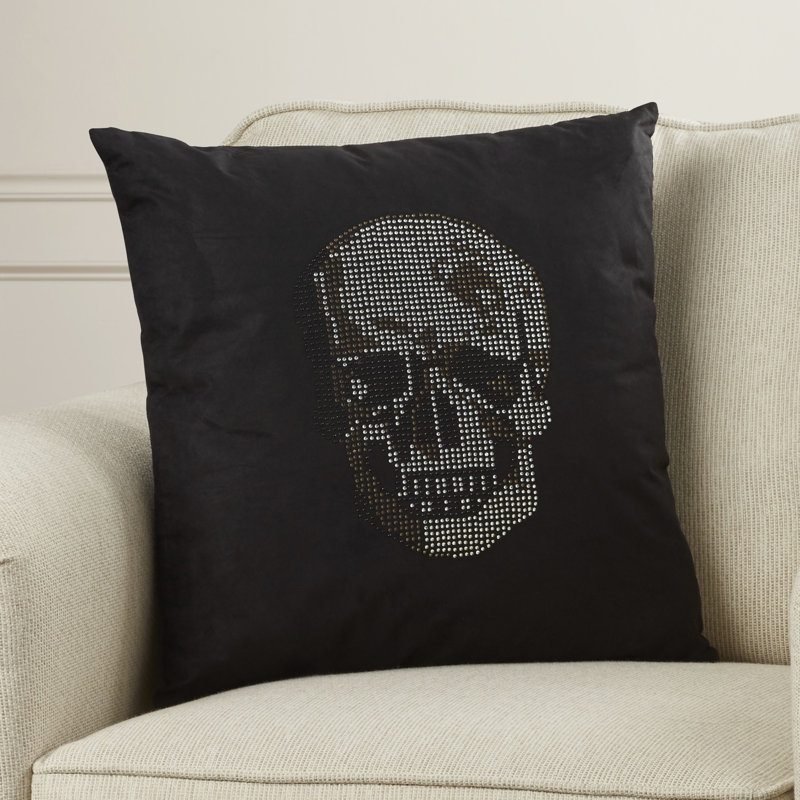 Luminescence Microsuede Throw Pillow, Dark Gray