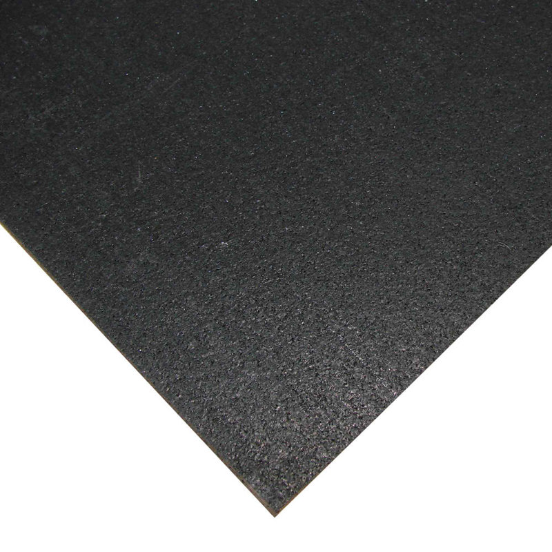 Elephant Bark Recycled Rubber Roll, Black, 120" L x 48" W