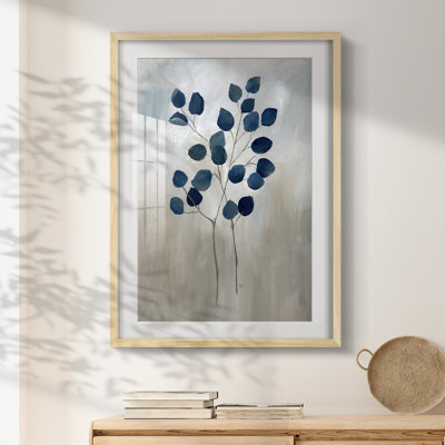 Indigo Foliage II -Framed Print