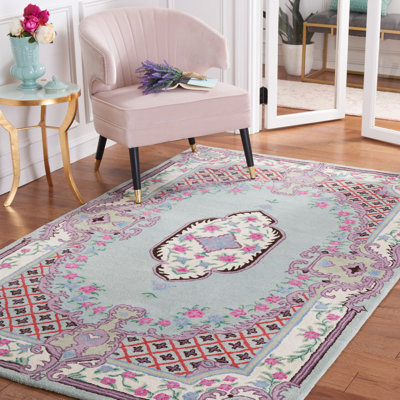 Cordel Hand Tufted Wool Floral Rug
