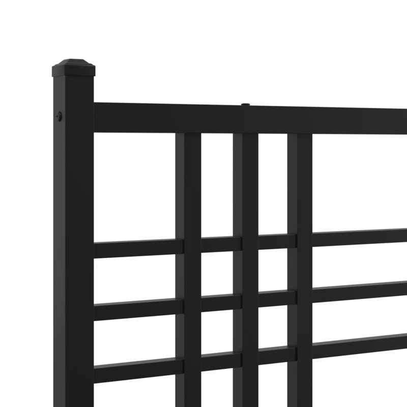 Obasi Metal Bed, Small Single (2'6), Black