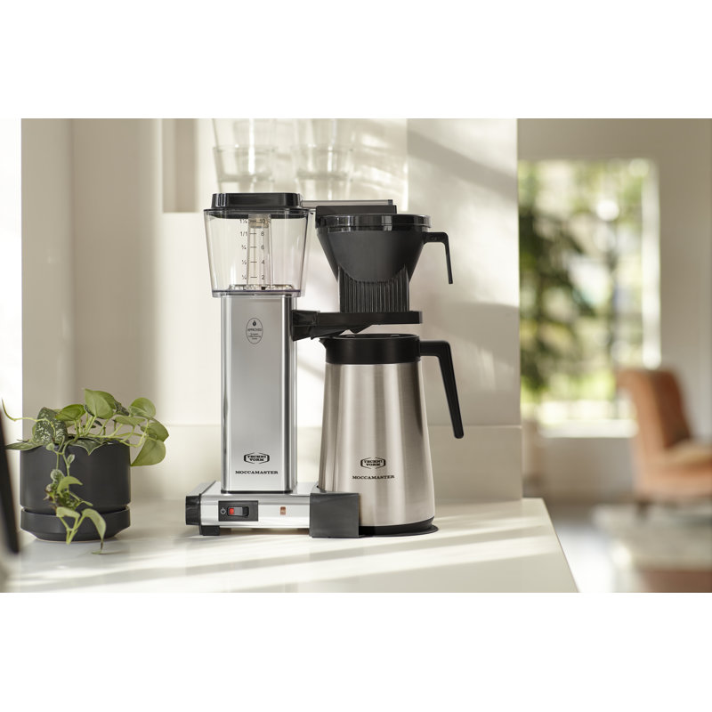Moccamaster 10 - Cup KBGT Coffee Maker, Polished Silver