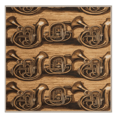  Tapis lavable Tuba Music