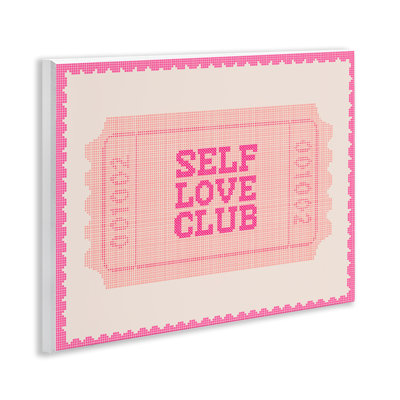 «Self Love Club», plaque murale rétro par Lil 'Rue