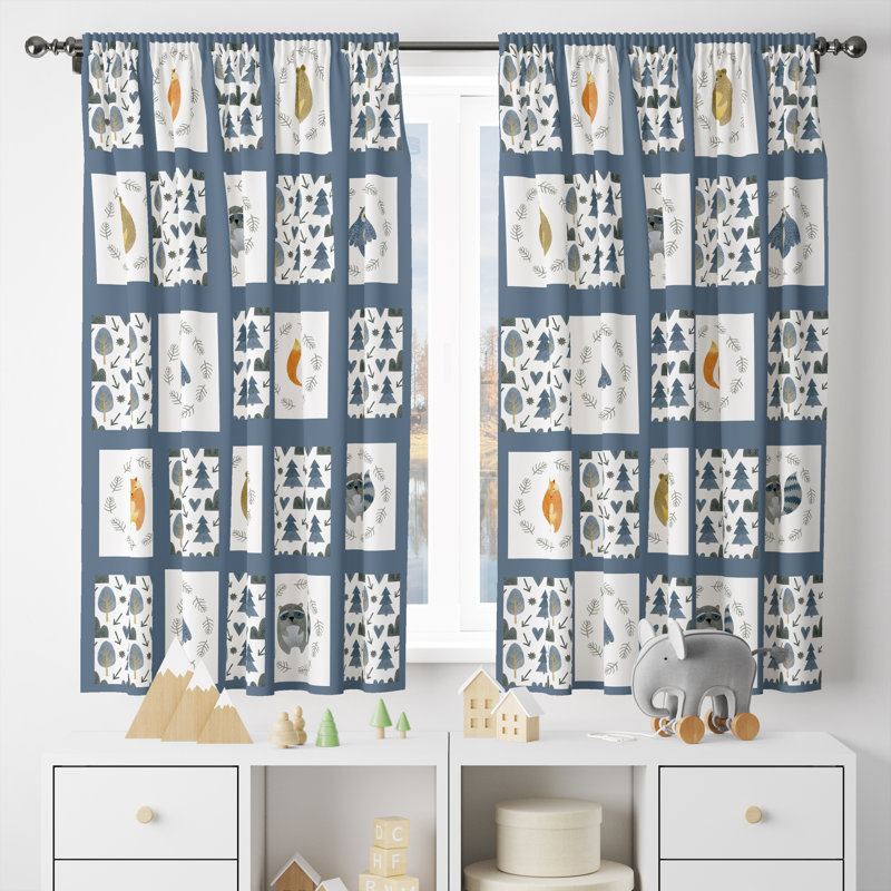 Semi Sheer Curtain, 20" W x 52" L
