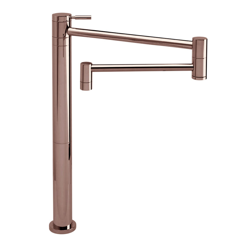 Contemporary Counter Mounted Potfiller, American Bronze