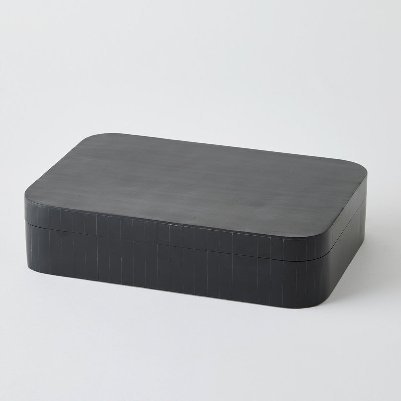 Handmade Resin Decorative Box, 3" H x 13" W x 9" D