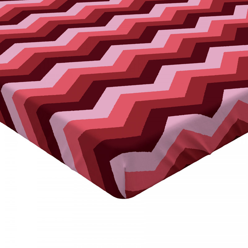 Microfiber Chevron Fitted Sheet, Full Fitted Sheet