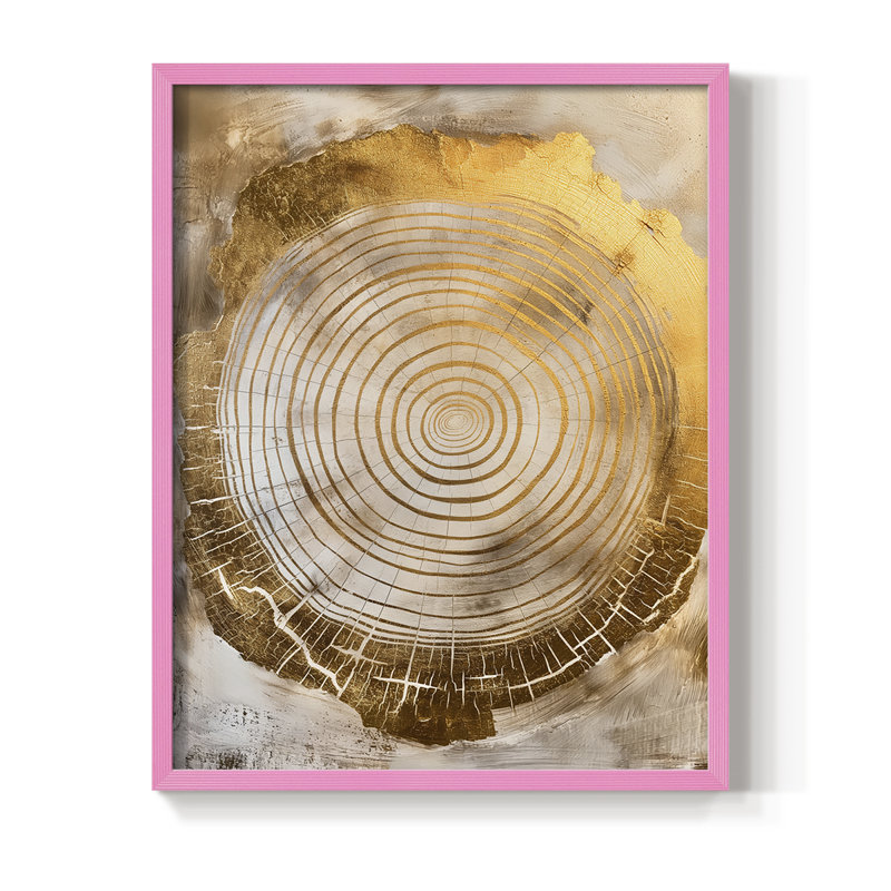 ABSTRACT Series CCXVI, reproduction encadrée - bois massif, H 30 po x l 24 po