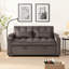 Coussin de futon en velours avec canapé-lit, petit canapé-lit avec dossier inclinable réglable, coussins décoratifs, poches, meubles, canapé-lit convertible 3 en 1-1137006837