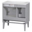 Ensemble de meuble-lavabo sur pied simple 30 po avec plateau en céramique Issachar-258420647-259859248