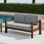 Canapé d'extérieur en bois massif pour patio-35154850