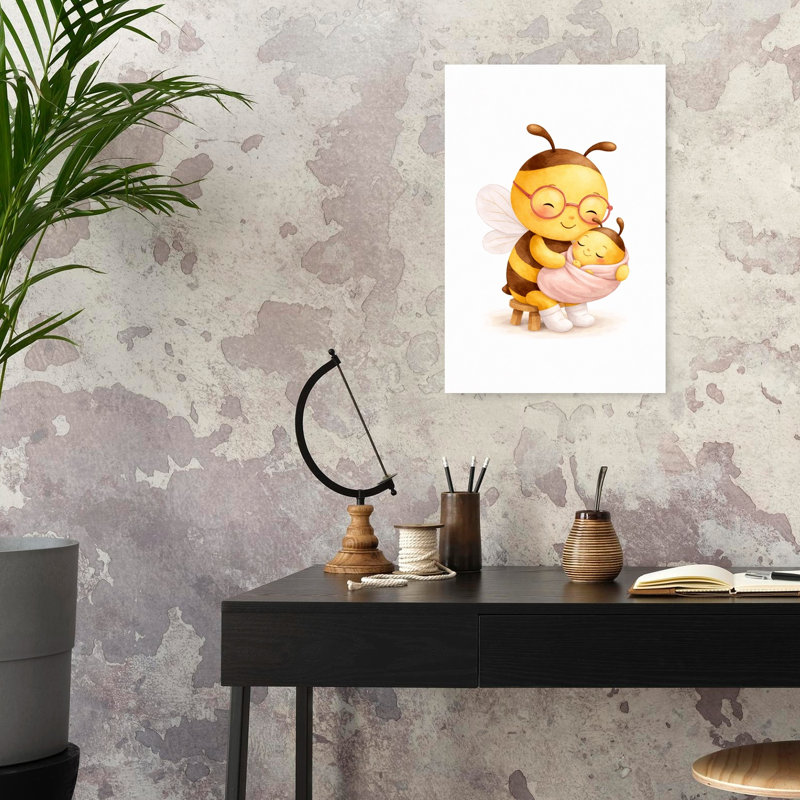 «Mama Bee & # 039; S Love Peaceful Bee», reproduction d'art murale, 24" H x 16" W