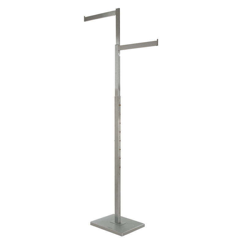 Metal Clothing Rack, Satin Chrome