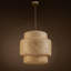 Luminaire suspendu en bambou naturel fabriqué à la main 1 lumière Almanza Three Tiers