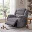 Fauteuil de massage chauffant en velours côtelé extra large 42 po, inclinable électrique avec pivotement à 270 °-844408462