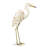 Llanes Snowy Egret Looking Down Statue