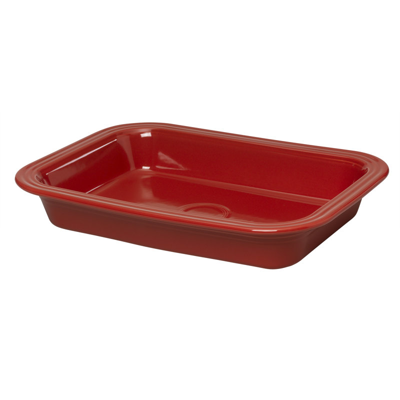 Fiesta Scarlet Rectangular Ceramic Baker