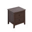 Lit plateforme double en bois Aalim et deux tables de chevet-961913357