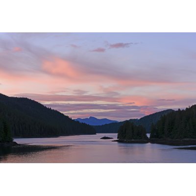 Twilight On Inside Passage by Wildnerdpix - Wrapped Canvas Print