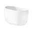 Baignoire de trempage autoportante en acrylique 51 "avec drain et plateau en bambou Streamline-62783513
