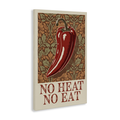 No Heat or Eat Pepper Canvas, design by Andreas Magnusson