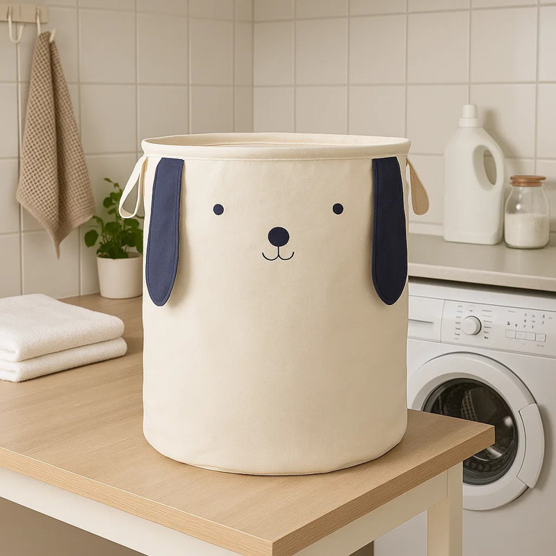 Angelica Fabric Laundry Bag with Handles