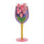 Verre à vin peint à la main 15 oz Lolita