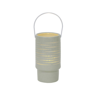 12'' H Concrete / Cement Tabletop Lantern
