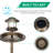 Hiles Polypropylene Birdbath with Solar Light-174890379