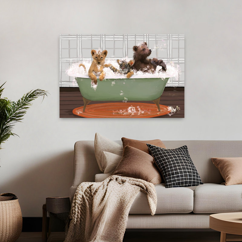 Lions, tigres et ours Oh My Whimsical, H 32 po x l 48 po
