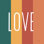 «Love Rainbow Retro» par Ann Kelle, reproduction sur toile tendue