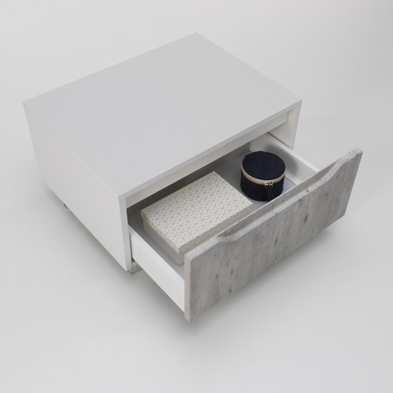 Yatts 60cm W 1 - Drawer Chest of Drawers, Cement