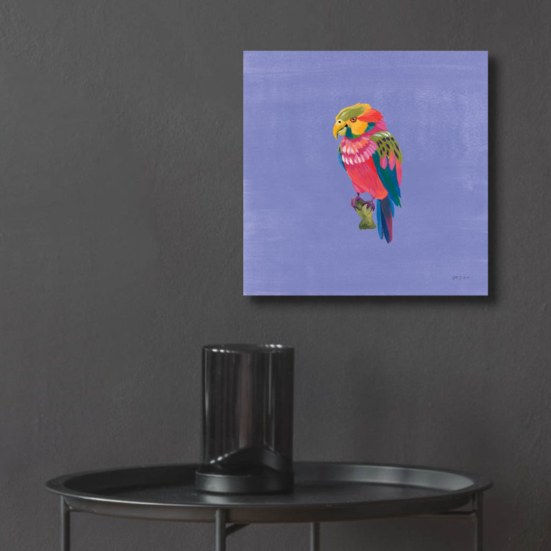 «Birds Of Paradise 2» par Yvette St. Amant, art mural en verre acrylique, H 12 po x l 12 po x P 0,13 po