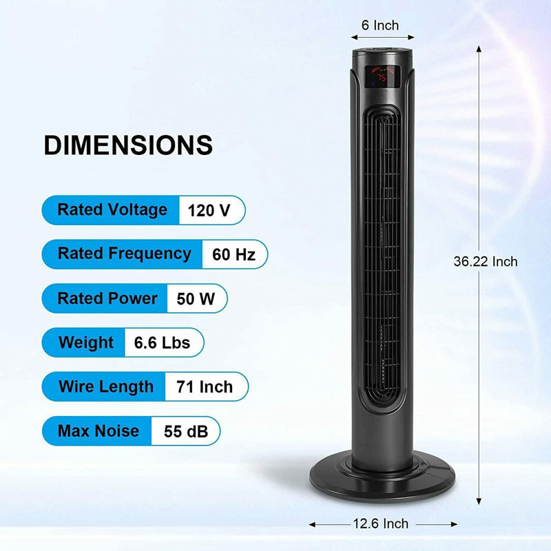 Ventilateur autoportant sans pales 36 pouces