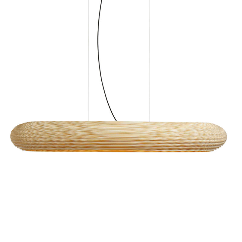 Scraplights Linear Disc Pendant, Blonde