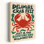 «Delaware Crab Fest», reproduction d'art rétro classique rétro sur plage, crabe, océan-133613560