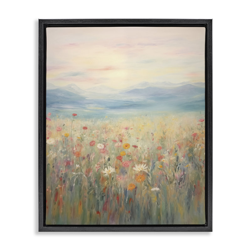  Art mural sur toile Floater, Cadre flottant noir de jais, H 21 po x l 17 po