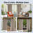 Solid Waterproof Grommet & Back Tab Blackout Outdoor Curtains For Patio-47308755-47308753