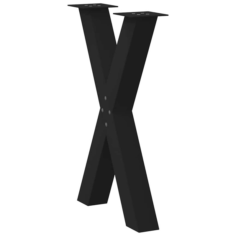 Holldorff Table Leg, Black, 43cm H x 28cm W x 8cm D