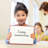 Scribbledo Magnetic Small Dry Erase White Board 9" X 12" Double Sided, Ruled 