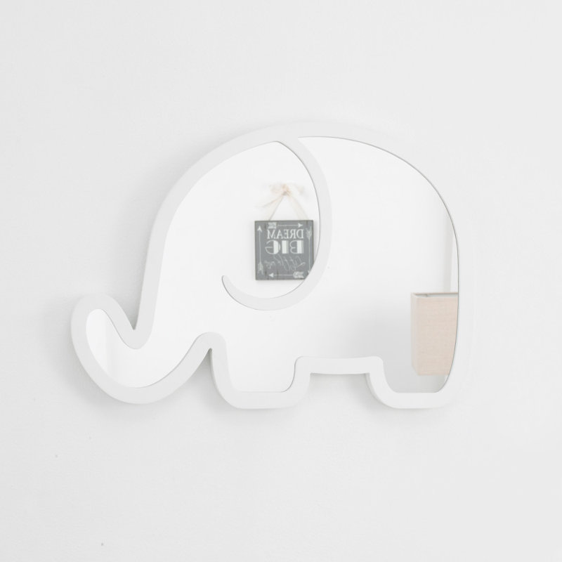Chulmleigh Elephant Shaped Mirror 3D Wall Decor